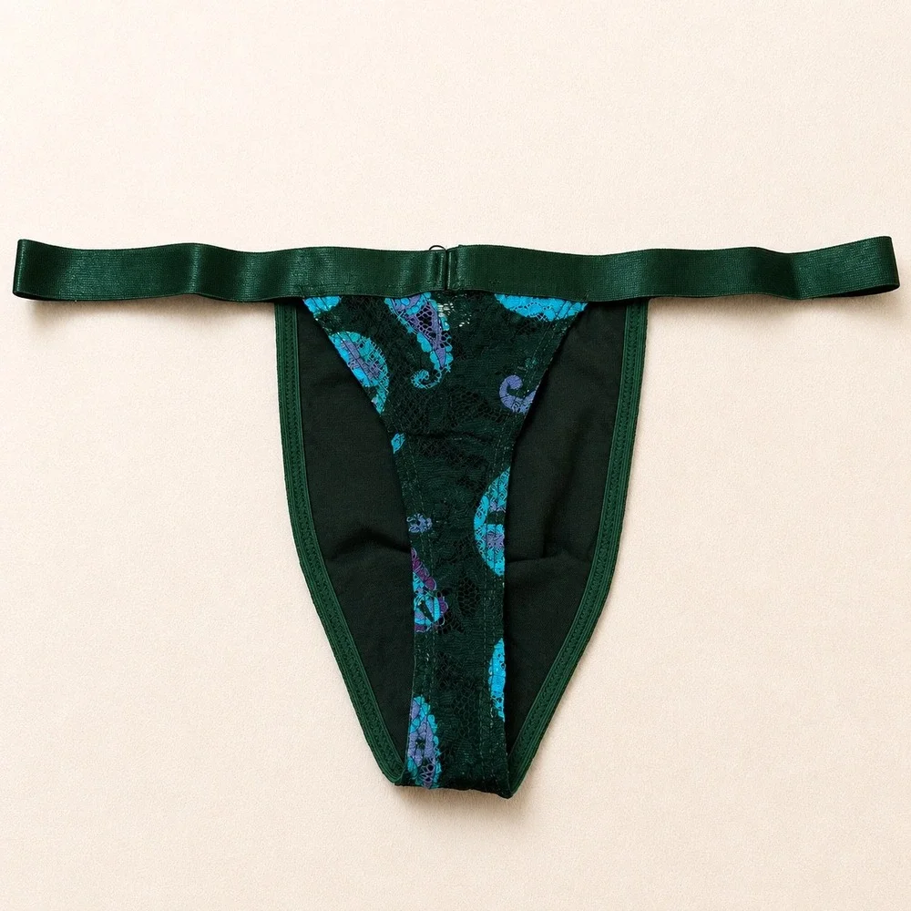 COSABELLA Never Say Never Congo Paisley Italian‎ Thong Men's - Size L / NWT